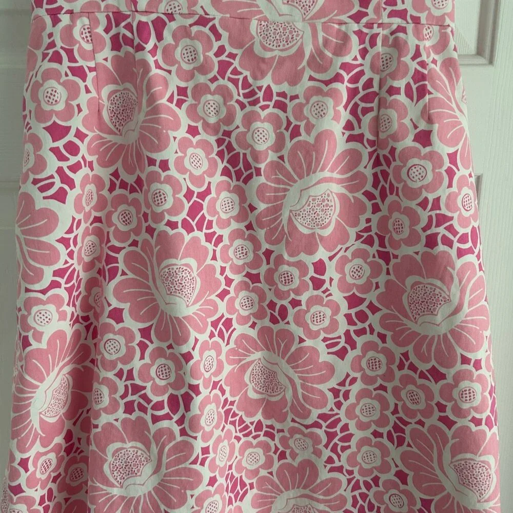 Lilly Pulitzer Pink and White Sleeveless Dress - Picture 2 of 7